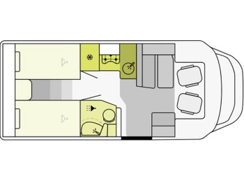 Félintegrált lakóautó ETRUSCO