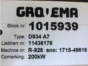 Új Motor Liebherr D934 A7: 4 kép. Új Motor Liebherr D934 A7: 4 kép.