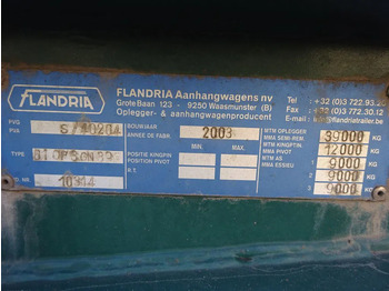 Flandria 40 FT Container Chassis / BPW + Disc / Lift Axle lízing Flandria 40 FT Container Chassis / BPW + Disc / Lift Axle: 5 kép.