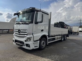 Platós teherautó, Darus autó Mercedes-Benz Actros 2653, Retarder, Pritsche, Hiab Hipro 232 ES5: 3 kép.
