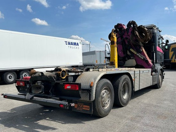 Horgos rakodó teherautó, Darus autó Scania R580 6x2, Schrottkran, E6, Lenk-Lift-Achse: 5 kép.