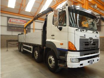 Platós teherautó HINO 700 3241 8 X 4 BRICK GRAB - 2008 - REZ 7981: 1 kép.