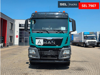 Billenőplatós teherautó, Darus autó MAN TGS 28.480 6X4H-4 BL /HIAB /Fernbed. / Lenkachse: 4 kép.