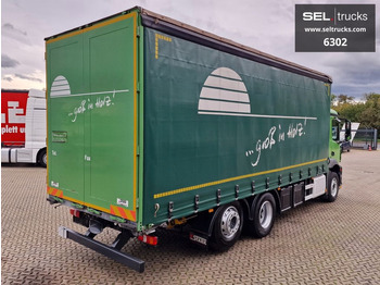 Ponyvás teherautó Mercedes-Benz Antos 2536 L / LENKACHSE / STERZANTE: 5 kép.