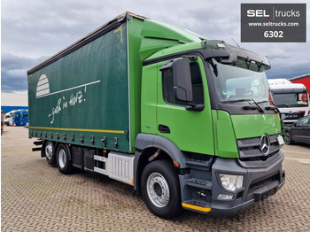 Ponyvás teherautó Mercedes-Benz Antos 2536 L / LENKACHSE / STERZANTE: 3 kép.