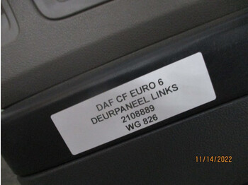 Fülke és belső tér - Teherautó DAF 2108889 DEURPANEEL CF MODEL 2021 LINKS: 3 kép.