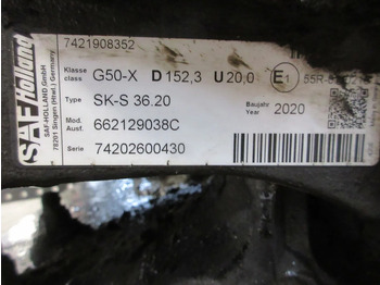 Nyereg - Teherautó SAF G50-X D152.3 U20.0 SK-S 36.20 G50-X D152.3 U20.0 SK-S 36.20 VOLVO FH 460 EURO 6 MODEL 2021: 5 kép.