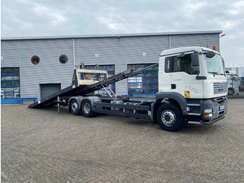 MAN TGA26.320 / SLIDING PLATEAU / WINCH / LIFT AXLE / MACHINE CARRIER / MANUAL / EURO-4 / 2007 lízing MAN TGA26.320 / SLIDING PLATEAU / WINCH / LIFT AXLE / MACHINE CARRIER / MANUAL / EURO-4 / 2007: 3 kép.