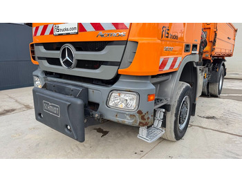 Billenőplatós teherautó Mercedes-Benz Actros 1832 AK tipper 4x4 - crane Fassi 9.2M - remote control: 2 kép.