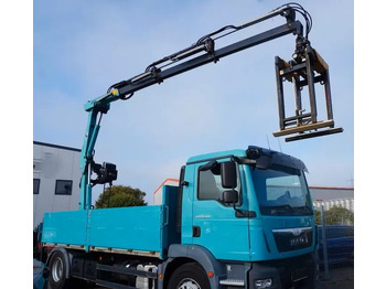 Platós teherautó, Darus autó MAN TGS 18.290 | Żuraw Hyva HB 150 | Euro 6 | Automat | 1. właściciel | 4X2 | Przebieg 160 124 !: 3 kép.