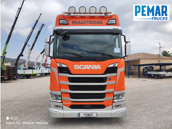 Platós teherautó, Darus autó SCANIA R 540 6X2 GRUA CAJA FIJA: 3 kép.