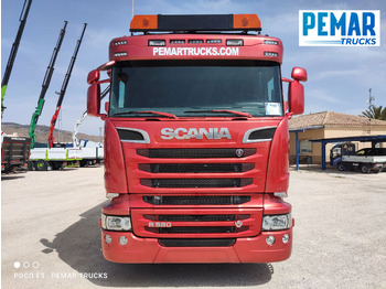 Billenőplatós teherautó SCANIA R 580 6X2 BASCULANTE RETARDER EURO 6: 3 kép.