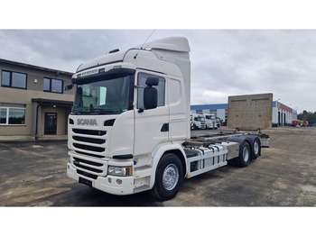 Cserefelépítményes teherautó Scania G490 6X2*4: 1 kép.