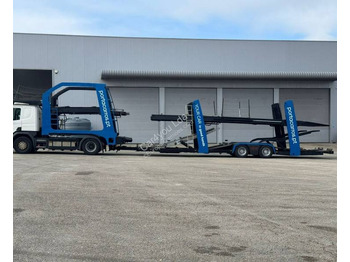 Autószállító teherautó Scania P 450: 3 kép.