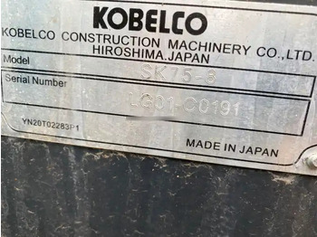 Minikotró Used excavator kobelco sk75-8, second hand 7tons good Quality Kobelco sk75 excavator Sk75-8  Japan SK75-8 crawler excavat: 5 kép.