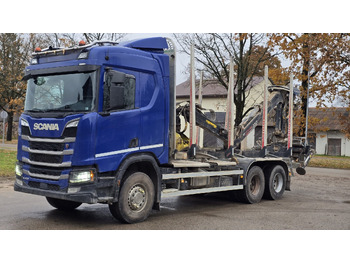 Rönkszállító teherautó SCANIA R 450