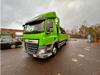 Platós teherautó, Darus autó DAF CF 370 mit Kran Klima Tempomat: 3 kép.