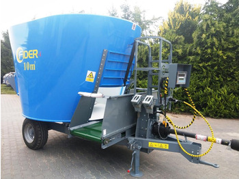 Új Etetőkocsi ZAMET Futtermischwagen / Feed mixer / Melangeuse / Carro miscelatore / Vagoneta de alimentación / Кормораздатчик / Wóz paszowy 7-12 m3: 3 kép.