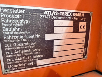 Gumikerekes kotró Atlas 1605M Bohr-Rammausrüstung: 4 kép.
