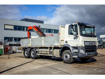 Platós teherautó, Darus autó DAF CF 450-6X4+FASSI18T/M(3EXT)-78500KM: 4 kép.