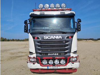 Rönkszállító teherautó, Darus autó MHS MHS SCANIA-N331 D11 SOLÓWKA DO PRZEWOZU DRZEWA Z HDS: 3 kép.
