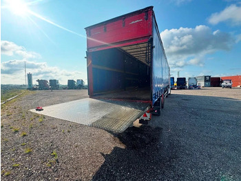 Félpótkocsi autószállító DANSON City Trailer Gardin with lift: 4 kép.