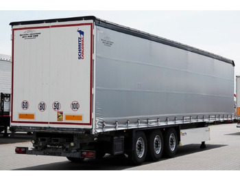Ponyvás félpótkocsi Schmitz Cargobull FIRANKA / STANDARD /  OŚ PODNOSZONA / KOSZ NA PA: 3 kép.