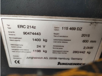 Emelőtargoncá Jungheinrich ERC 214 Z: 5 kép.