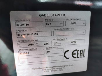 Elektromos targonca TOYOTA