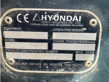 Lánctalpas kotró HYUNDAI