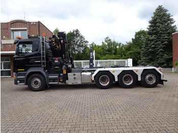 Horgos rakodó teherautó, Darus autó Scania R490 Abroller + HIAB 302E-6 Bj.2021 !Kran TRIDEM: 3 kép.