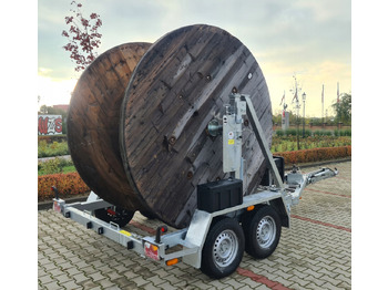 Új Kábeldob szállító utánfutó PRZYCZEPA SŁUPOWA KABLOWA PRZEWÓZ KABLI 3500 KG / POLE CABLE TRAILER FOR CABLE TRANSPORT 3500 KG: 2 kép.