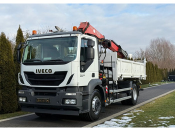 Billenőplatós teherautó Iveco STRALIS 330 / 4x2 / FASSI F135 / WYWROTKA: 3 kép.