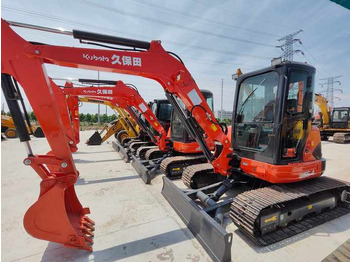 Minikotró Perfect Condition Kubota U55-4 Japan Brand Mini Excavator with Pusher for Sale  90% Brand New  Mini Kubota U25 35 55  5tons: 5 kép.