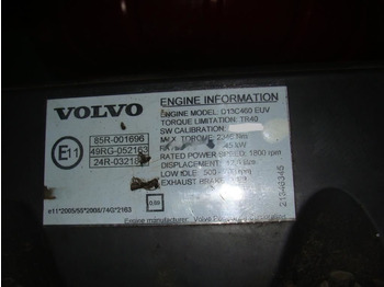 Motor - Teherautó Volvo D13C EUV 460   Volvo FH13: 5 kép.