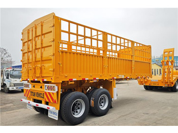 Új Félpótkocsi állatszállító a következők szállításához ömlesztett áruk TITAN 2 Axle Fence Semi Trailer for Sale In Senegal: 3 kép.