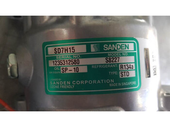 Motor és alkatrészek - Építőipari gépek SANDEN SD7H15-S8227-Compressor/Kompressor/Aircopom: 3 kép.