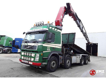 Billenőplatós teherautó, Darus autó Volvo FM 440 hmf odnk 5- 3 +remote: 2 kép.