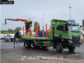 Új Rönkszállító teherautó, Darus autó Iveco T-Way 450 6X6 UNUSED! Palfinger Q150Z Crane Retarder Holztransport Big-Axle LED Euro 6: 3 kép. Új Rönkszállító teherautó, Darus autó Iveco T-Way 450 6X6 UNUSED! Palfinger Q150Z Crane Retarder Holztransport Big-Axle LED Euro 6: 3 kép.