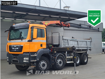 MAN TGS 35.400 8X4 Palfinger PK16001 K Kran Crane Retarder Big-Axle 2-Way tipper Euro 6 lízing MAN TGS 35.400 8X4 Palfinger PK16001 K Kran Crane Retarder Big-Axle 2-Way tipper Euro 6: 1 kép.