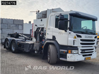 Horgos rakodó teherautó Scania P280 6X2 NL-Truck Allison Retarder Lift+Lenkachse Haller SeitenLader: 3 kép.