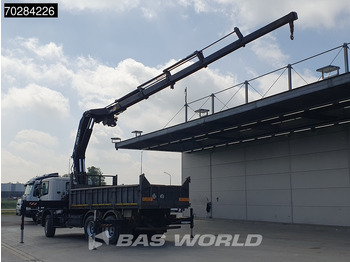 Billenőplatós teherautó, Darus autó Scania P94 6X4 Hiab 330-4 Kran Crane 9m3 tipper Manual Steelsuspension Euro 3: 2 kép.