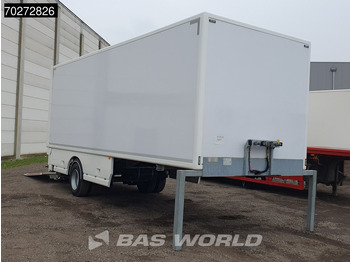Félpótkocsi dobozos Trias 711-250 1 Axle TÜV 07/26 City Trailer 25Tons + 2.5T Tailgate + Isoliert: 3 kép.