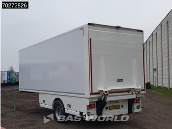 Félpótkocsi dobozos Trias 711-250 1 Axle TÜV 07/26 City Trailer 25Tons + 2.5T Tailgate + Isoliert: 2 kép.