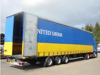 Ponyvás félpótkocsi Coder Curtain box MEGA volume: 1 kép.