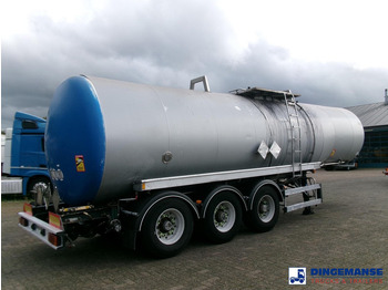 Tartályos félpótkocsi Magyar Bitumen tank inox 32 m3 / 1 comp: 3 kép.