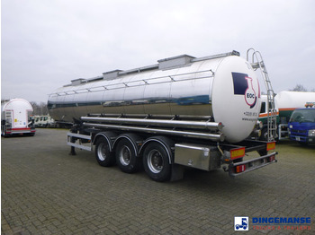 Tartályos félpótkocsi Van Hool Chemical tank inox 30 m3 / 3 comp: 3 kép.