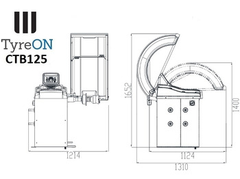 Garázs felszerelés CTB125 wheel balancer, 5 ALU and 2 Steel programs - Auto input Distance + Diameter - 230V: 2 kép. Garázs felszerelés CTB125 wheel balancer, 5 ALU and 2 Steel programs - Auto input Distance + Diameter - 230V: 2 kép.