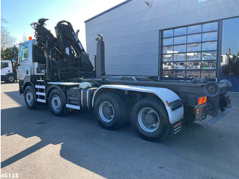 Horgos rakodó teherautó, Darus autó DAF FAD 85 CF 460 8x4 Hiab 16 Tonmeter laadkraan: 2 kép.