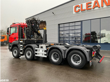 Horgos rakodó teherautó, Darus autó MAN TGS 35.400 8x4 Euro 6 HMF 16 Tonmeter Z-kraan: 5 kép.
